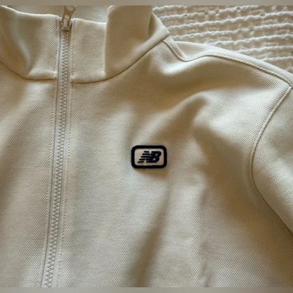 New Balance Post Season Pique Track Jacket bomber Jacket - Picture 4 of 6